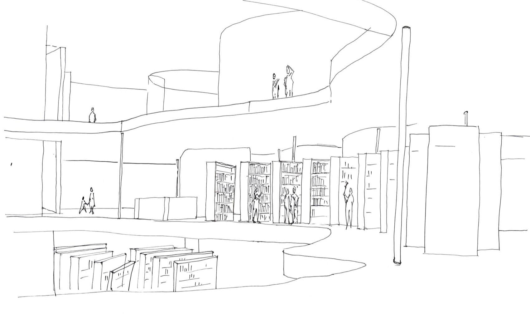 SKETCH OF LIBRARY